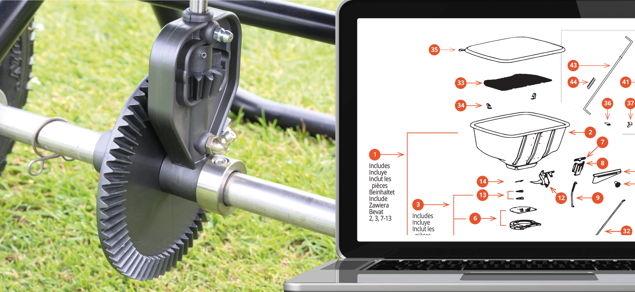 Spreaders Parts Diagrams