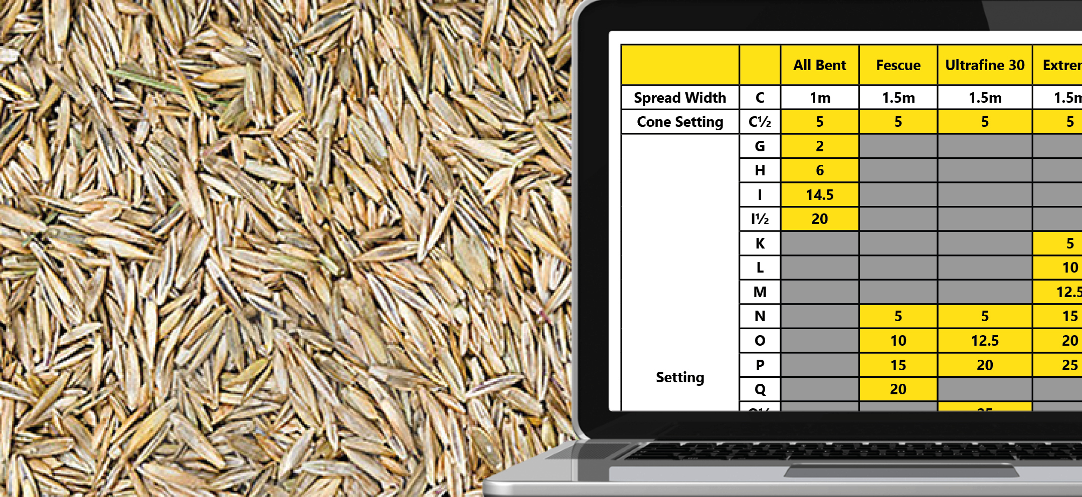Grass Seed Spreader Settings