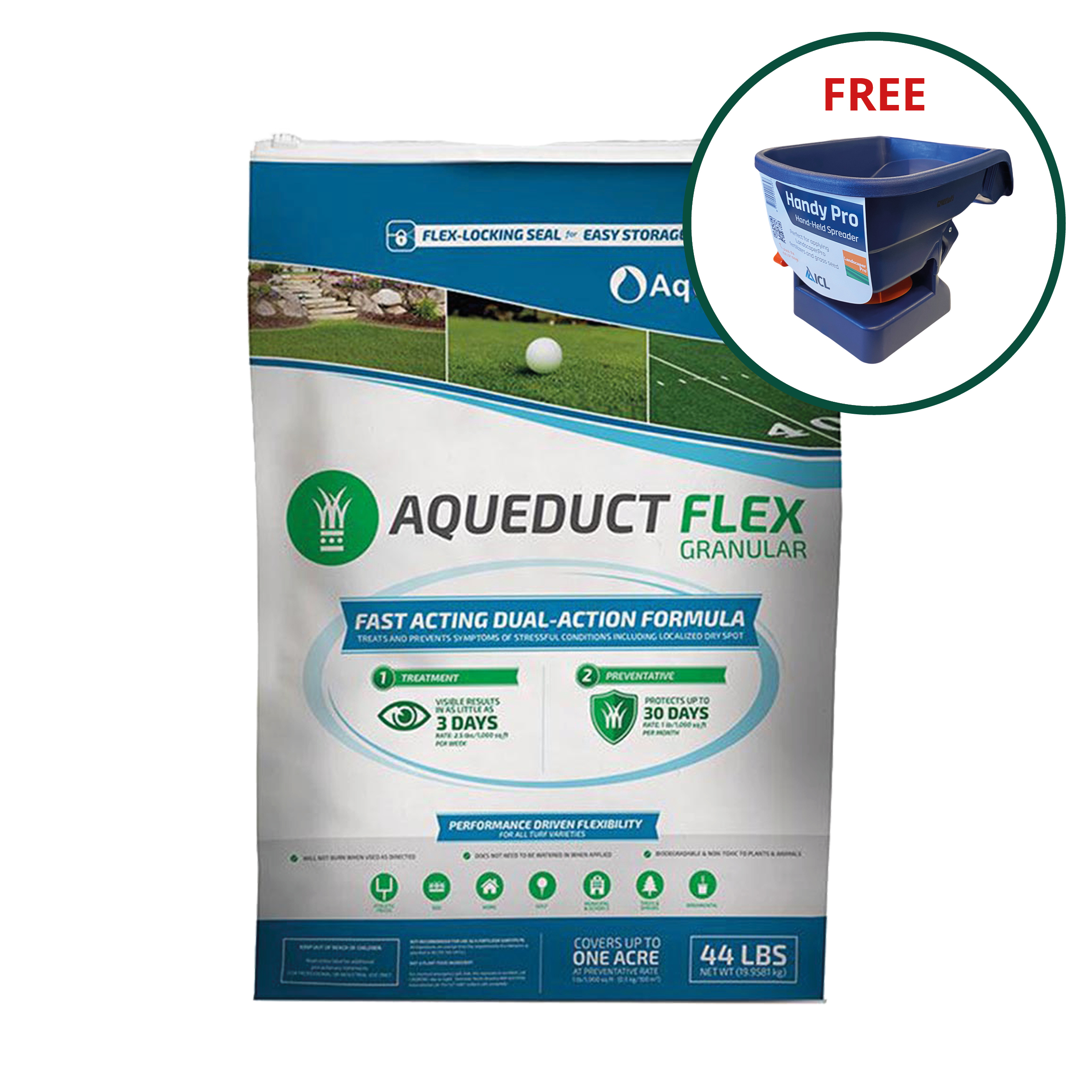 Aquatrols Aqueduct Flex / Handy Green Spreader Offer